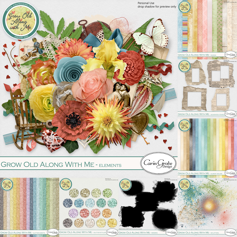 Grow Old Along With Me Bundle by Carin Grobe Design